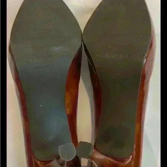 Stuart Weitzman Women's Brown Patent Leather Platform Heels Size 8 New - Picture 5 of 6